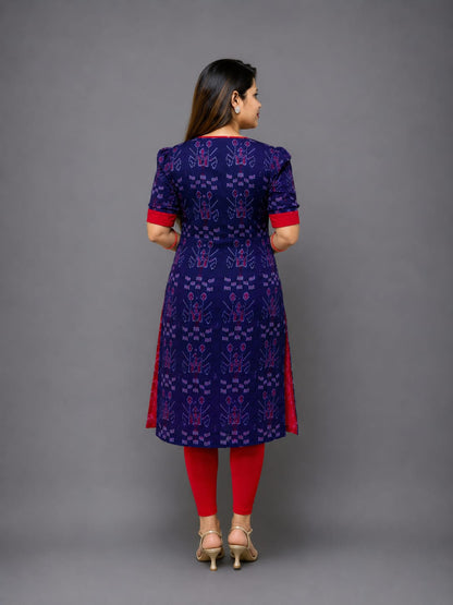 Women’s Sambalpuri Cotton Kurti – Elegant Ethnic Wear