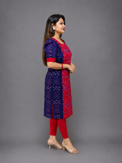 Women’s Sambalpuri Cotton Kurti – Elegant Ethnic Wear