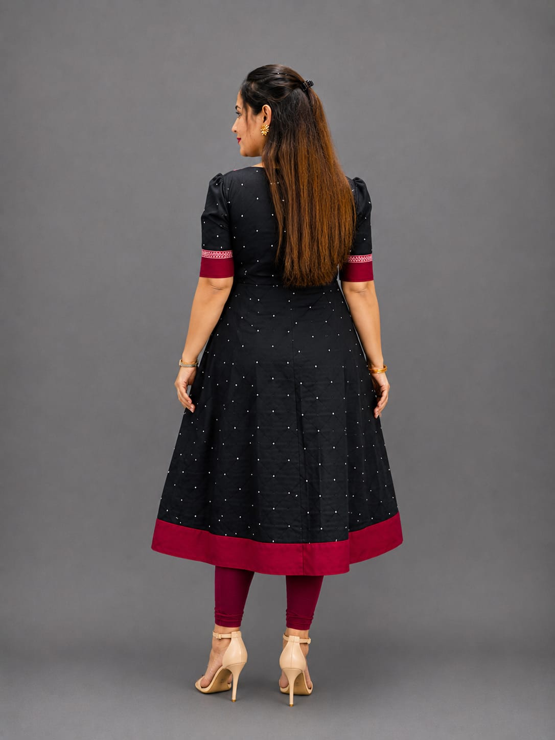 Stylish Black Sambalpuri Cotton Kurti for Women – Ethnic Printed Kurti